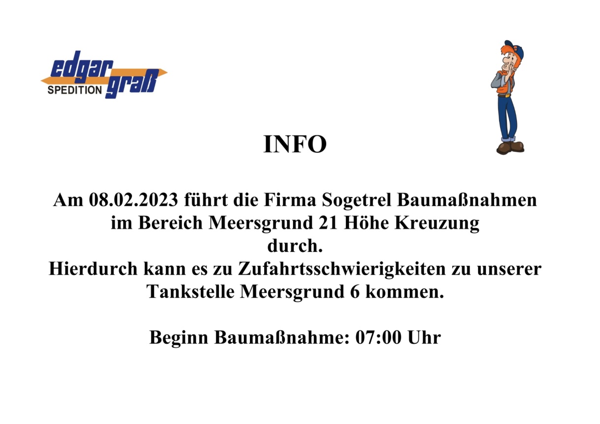 Baumaßnahme 08 02 2023